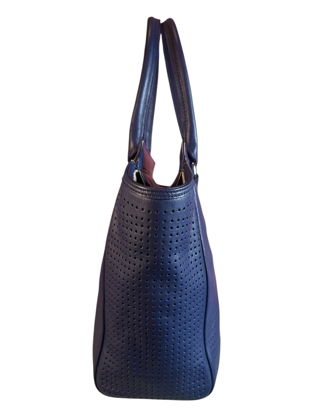 COACH Legacy Perforated Leather Candace Carryall Tote Like New - Picture 5 of 16